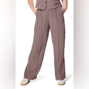 SPANX Tailored Straight Leg Pull-On Pants – Taupe / Mocha